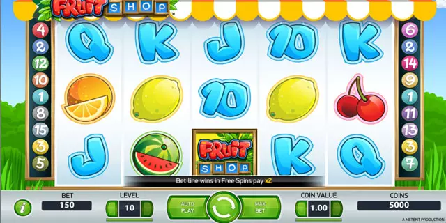 Screenshot della Fruit Shop Slot
